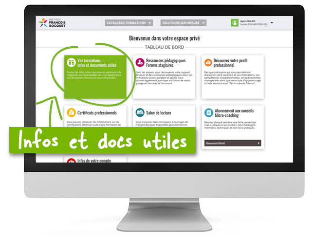 Infos et docs utiles ESPACE PRIVÉ